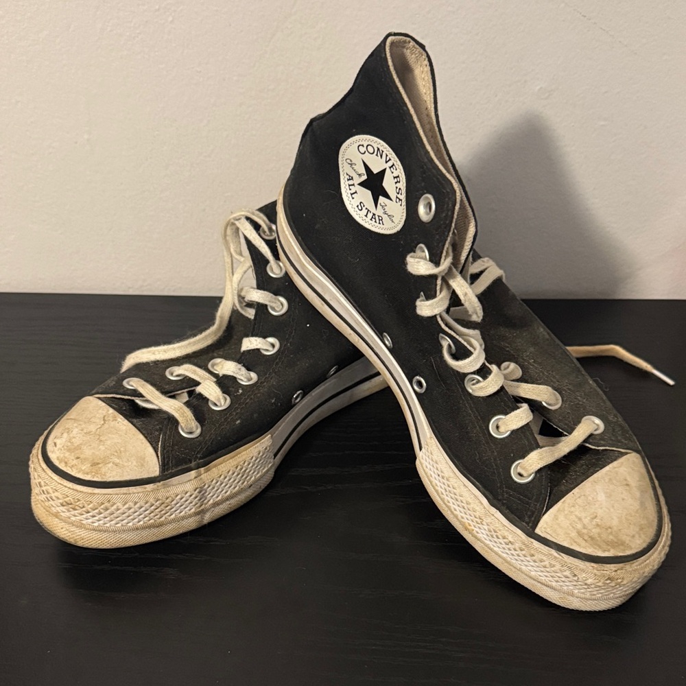 Converse Black and White High-Tops
